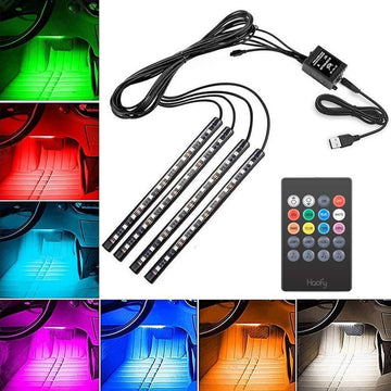 VIP Car & Bike RGB Atmosphere LED Lights (App + Remote)